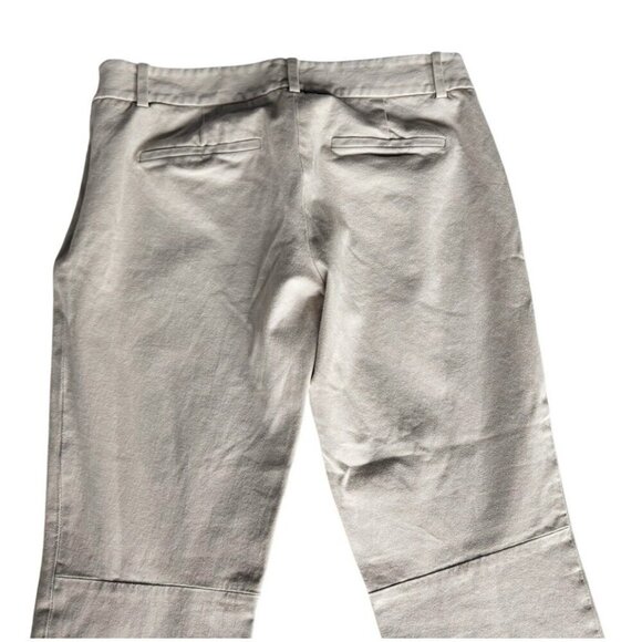 Aritzia Babaton Elliot Pants WOmen's Sz 6 Cropped Light Tan Side Zip Pants - Picture 8 of 9